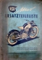 Preview: NSU Max Motorrad 1954 Ersatzteilliste (6841)